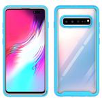 For Galaxy S10 5G Shockproof Starry Sky PC + TPU Protective Case(Sky Blue)
