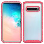 For Galaxy S10 Shockproof Starry Sky PC + TPU Protective Case(Red)