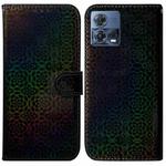 For Motorola Moto S30 Pro 5G / Edge 30 Fusion Colorful Magnetic Buckle Leather Phone Case(Black)