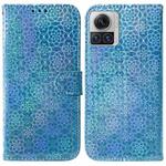 For Motorola Moto X30 Pro 5G / Edge 30 Ultra Colorful Magnetic Buckle Leather Phone Case(Blue)