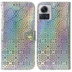 For Motorola Moto X30 Pro 5G / Edge 30 Ultra Colorful Magnetic Buckle Leather Phone Case(Silver)