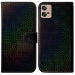 For Motorola Moto G32 Colorful Magnetic Buckle Leather Phone Case(Black)
