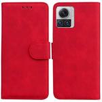 For Motorola Moto X30 Pro 5G / Edge 30 Ultra Skin Feel Pure Color Flip Leather Phone Case(Red)