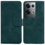 For OPPO Reno8 Pro+ Skin Feel Pure Color Flip Leather Phone Case(Green)