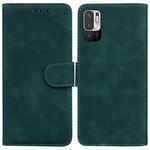 For Xiaomi Redmi Note 11T Pro / 11T Pro+ 5G Skin Feel Pure Color Flip Leather Phone Case(Green)