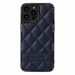 For iPhone 11 Pro Max Diamond Pattern Leather Phone Case(Blue)