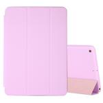 For iPad 10.2 Horizontal Flip Smart Leather Case with Three-folding Holder(Pink)