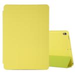 For iPad Air 3 10.5 inch Horizontal Flip Smart Leather Case with Three-folding Holder(Yellow)
