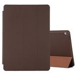 For iPad Air 3 10.5 inch Horizontal Flip Smart Leather Case with Three-folding Holder(Dark Brown)