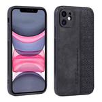 For iPhone 11 AZNS 3D Embossed Skin Feel Phone Case(Black)