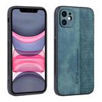For iPhone 11 AZNS 3D Embossed Skin Feel Phone Case(Dark Green)