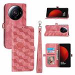 For Xiaomi 12 Ultra Spider Printed Leather Phone Case(Pink)