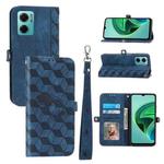 For Xiaomi Redmi Note 11T Pro Spider Printed Leather Phone Case(Blue)