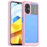For Xiaomi Redmi Note 11R Colorful Series Acrylic + TPU Phone Case(Pink)