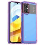 For Xiaomi Redmi Note 11R Colorful Series Acrylic + TPU Phone Case(Transparent Pink)