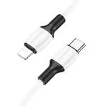 Borofone BX84 1m 20W USB-C / Type-C to 8 Pin Rise PD Charging Data Cable(White)