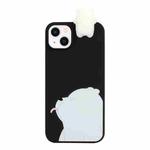 For iPhone 14 Shockproof Cartoon TPU Phone Case(Naughty Bear)