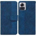 For Motorola Moto X30 Pro 5G / Edge 30 Ultra Geometric Embossed Flip Leather Phone Case(Blue)