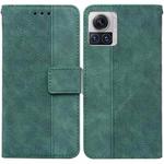 For Motorola Moto X30 Pro 5G / Edge 30 Ultra Geometric Embossed Flip Leather Phone Case(Green)