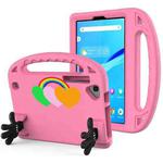 For Huawei MatePad T8 Love Small Palm Holder EVA Tablet Case(Pink)