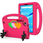 For Lenovo Tab M8 Love Small Palm Holder EVA Tablet Case(Rose Red)