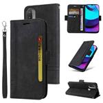 For Motorola Moto E20 / E30 / E40 BETOPNICE Dual-side Buckle Leather Phone Case(Black)