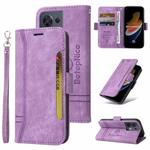 For OPPO Reno8 5G Global BETOPNICE Dual-side Buckle Leather Phone Case(Purple)