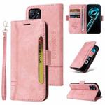 For Realme 9i 5G BETOPNICE Dual-side Buckle Leather Phone Case(Pink)