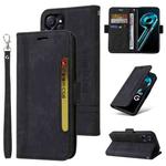 For Realme 9i 5G BETOPNICE Dual-side Buckle Leather Phone Case(Black)