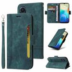 For vivo Y02s / Y16 4G BETOPNICE Dual-side Buckle Leather Phone Case(Green)