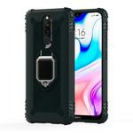 For Xiaomi Redmi 8A / 8A Dual Carbon Fiber Protective Case with 360 Degree Rotating Ring Holder(Green)