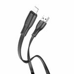 Borofone BX85 1m 2.4A USB to 8 Pin Auspicious Charging Data Cable(Black)