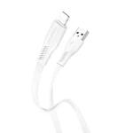 Borofone BX85 1m 2.4A USB to 8 Pin Auspicious Charging Data Cable(White)