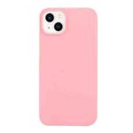 For iPhone 14 Solid Color Frosted Silicone Phone Case(Dark Pink)