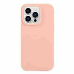 For iPhone 14 Pro Solid Color Frosted Silicone Phone Case(Light Pink)