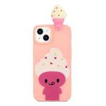 For iPhone 14 Shockproof Cartoon TPU Phone Case(Ice Cream)