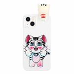 For iPhone 14 Shockproof Cartoon TPU Phone Case(Cat)