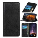 For Motorola Moto E22 4G/E22i Magnetic Crazy Horse Texture Leather Phone Case(Black)