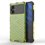 For Xiaomi Poco M5 4G India Shockproof Honeycomb PC + TPU Phone Case(Green)