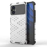 For Xiaomi Poco M5 4G India Shockproof Honeycomb PC + TPU Phone Case(White)