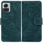 For Motorola Moto X30 Pro 5G / Edge 30 Ultra Tiger Embossing Pattern Flip Leather Phone Case(Green)