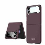 For Samsung Galaxy Z Flip4 GKK Integrated Ultra-thin Full Coverage Phone Case(Dark Red)