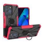 For Infinix Note 12 G96 Armor Bear Shockproof PC + TPU Phone Case with Ring(Rose Red)