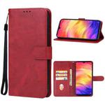 For Xiaomi Redmi Note 7 Pro Leather Phone Case(Red)