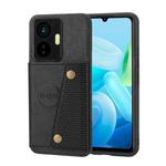 For vivo Y55 4G Double Buckle Magnetic Phone Case(Black)