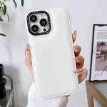 For iPhone 14 Pro Max Liquid Silicone Bread Bubble Phone Case(White)