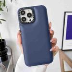 For iPhone 13 Pro Max Liquid Silicone Bread Bubble Phone Case(Dark Blue)