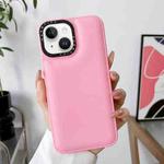 For iPhone 13 Liquid Silicone Bread Bubble Phone Case(Pink)