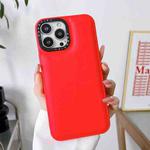 For iPhone 12 Pro Max Liquid Silicone Bread Bubble Phone Case(Red)
