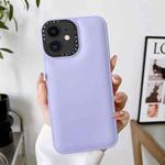 For iPhone 12 Liquid Silicone Bread Bubble Phone Case(Purple)